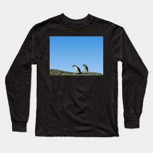 Pair of African Penguins, Boulder Beach, South Africa Long Sleeve T-Shirt